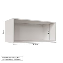 Lavanderia Modulada 3 Peças 2 Armários Aéreos 4 Portas 1 Balcão Arizona Cabecasa Madeiramadeira - 8