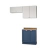 Lavanderia Modulada 3 Peças 2 Armários Aéreos 3 Portas 1 Balcão Arizona CabeCasa MadeiraOriginals - 2