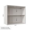 Lavanderia Modulada 3 Peças sem Tampo 2 Aéreos 3 Portas 1 Balcão Arizona CabeCasa MadeiraOriginals - 8