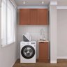 Lavanderia Modulada 2 Peças 1 Armário Aéreo 3 Portas 1 Balcão Arizona CabeCasa MadeiraOriginals - 3