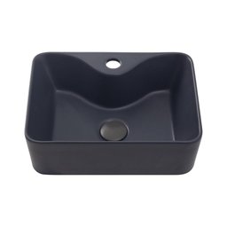 Cuba De Apoio Para Banheiro Retangular Slim Louça Cerâmica 40 cm Cornalina Pingoo.casa - Cinza - 1