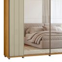 Ver imagem 7 de Guarda Roupa Casal 278cm 2 Portas 8 Espelhos Mya Opala/cumaru Z10 - Mpozenato