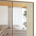 Ver mais imagens de Guarda Roupa Casal 278cm 2 Portas 8 Espelhos Mya Opala/cumaru Z10 - Mpozenato