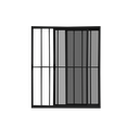 Ver imagem 2 de Vitrô 2 Folhas de Correr Aluminio Preto com Grade 1,00x1,20 Linha 18 Modular