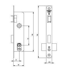 Fechadura Perfil Magnum 661 Ext - Preta Pado Magnum 661 Ep - 2