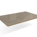 Ver imagem 1 de Tampo para Mesa de Jantar 120cm x 80cm de Madeira com Vidro Marrom/Freijo/Bronze