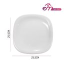 Ver imagem 6 de Jogo 8 Prato Raso Branco Quadrado Square 25,5cm Vidro Opalino Jantar em Casa Tem