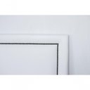 Ver imagem 4 de Cabeceira King Reta Luxo 193x60 Courino Branco - Tachas Fumê