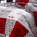 Ver imagem 3 de Jogo de Cama Solteiro King Love You 6 Peças com Edredom