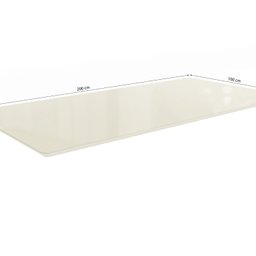 Tampo para Mesa de Jantar 2000x1000 de Madeira com Vidro - 1