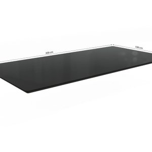 Tampo para Mesa de Jantar 2000x1000 de Madeira com Vidro