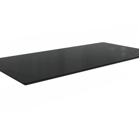 Tampo para Mesa de Jantar 2000x1000 de Madeira com Vidro Preto/Fosco