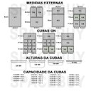 Ver imagem 4 de Kit C/12 Cuba Poli 1/6x65 Cinza Tampa Dobradiça Copolímero Sb