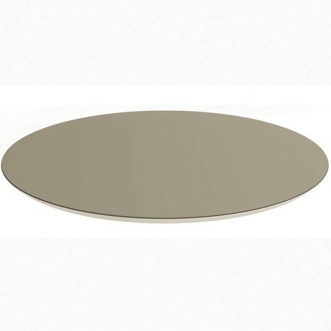 Tampo para Mesa de Jantar Redondo 120cm de Madeira com Vidro