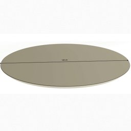 Tampo para Mesa de Jantar Redondo 120cm de Madeira com Vidro - 2