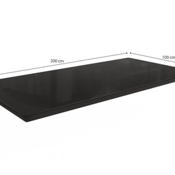 Tampo para Mesa de Jantar 2000x1000 de Madeira com Vidro - 2