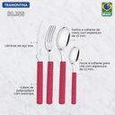 Ver imagem 3 de Faqueiro Bliss 16 Peças em Aço Inox e Cabos de Polipropileno Magenta Tramontina 29899/138
