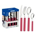 Ver imagem 1 de Faqueiro Bliss 16 Peças em Aço Inox e Cabos de Polipropileno Magenta Tramontina 29899/138