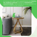 Ver imagem 5 de Mesa de Apoio Lateral 45cm X 60cm Rubi Marrom Amadeirado/Mel