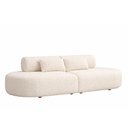Ver imagem 1 de Sofá Orgânico Bi Partido 260cm Serina Bouclé Off White - Sallar Home