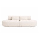 Ver imagem 4 de Sofá Orgânico Bi Partido 260cm Serina Bouclé Off White - Sallar Home