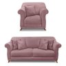 Kit Poltrona e Sofá 2 Lugares 1,80m Veludo Lilás - 1