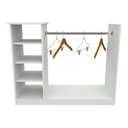 Ver imagem 3 de Balcão Central Cabideiro Arara M3 Mdp Expositor Lojas Roupas VETORIAL MÓVEIS Branco