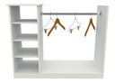 Ver imagem 3 de Balcão Central Cabideiro Arara M3 Mdp Expositor Lojas Roupas VETORIAL MÓVEIS Branco