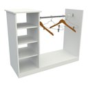 Ver imagem 4 de Balcão Central Cabideiro Arara M3 Mdp Expositor Lojas Roupas VETORIAL MÓVEIS Branco