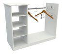 Ver imagem 4 de Balcão Central Cabideiro Arara M3 Mdp Expositor Lojas Roupas VETORIAL MÓVEIS Branco