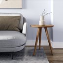 Ver imagem 1 de Mesa de Apoio Lateral 100% MDF 50cm x 50cm x 60cm Rubi Marrom