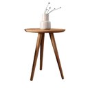 Ver imagem 2 de Mesa de Apoio Lateral 100% MDF 50cm x 50cm x 60cm Rubi Marrom