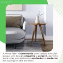 Ver imagem 6 de Mesa de Apoio Lateral 100% MDF 45cm x 45cm x 52cm Esmeralda Marrom