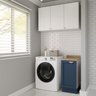 Lavanderia Modulada 2 Peças 1 Armário Aéreo 3 Portas 1 Balcão Arizona CabeCasa MadeiraOriginals - 1