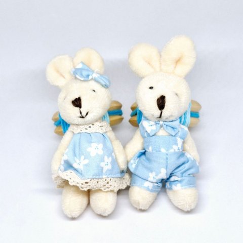 Porta Guardanapo Casal Coelhos Pelúcia