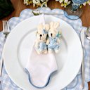 Ver imagem 5 de Porta Guardanapo Casal Coelhos Pelúcia
