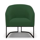 Ver imagem 7 de Kit 2 Poltronas Stella Veludo Verde Base Industrial Preto - D’Rossi