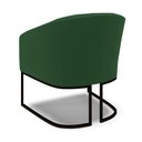 Ver imagem 5 de Kit 2 Poltronas Stella Veludo Verde Base Industrial Preto - D’Rossi