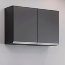 Ver imagem 2 de Armário Isis 80cm Preto - Vallisa Decor