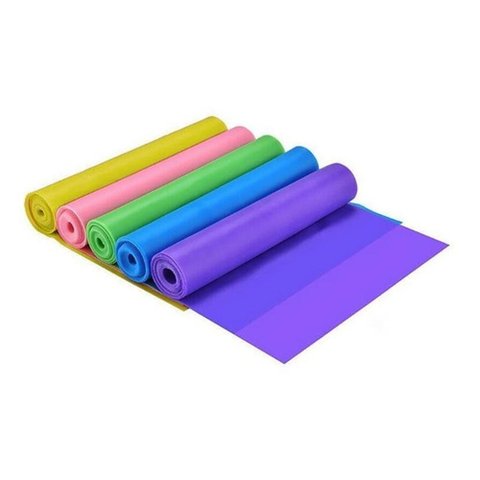 Kit 5 Faixas Elásticas Thera Band Fisioterapia