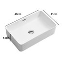 Ver imagem 3 de Cuba Sobrepor Porcelana Retangular C/ Válvula Click Mx206