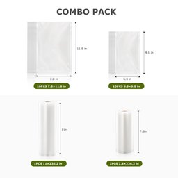 Seladora a Vácuo Bonsenkitchen, Compacta, 4 Modos, Kit Completo, Prata - 2