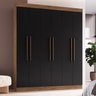 Guarda-roupa Casal Mdf New York 21706 6 Portas 2 Gavetas - 1