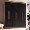 Ver imagem 1 de Guarda-roupa Casal Mdf New York 21706 6 Portas 2 Gavetas