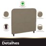 Cabeceira Casal Queen Estofada para Cama Box Lizza Veludo Capuccino - 6
