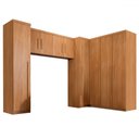 Ver imagem 6 de Guarda-roupa Casal Modulado Dionísio 9 Portas 3 Gavetas Cinamomo - Pnr Móveis