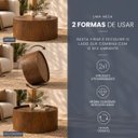 Ver imagem 7 de Mesa de Centro Dois em Um de Madeira Redonda 60cm Mel
