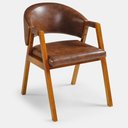 Ver imagem 1 de Poltrona para Sala Denver Cor Mel Estofado Corano Whisky