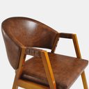 Ver imagem 7 de Poltrona para Sala Denver Cor Mel Estofado Corano Whisky