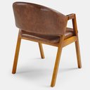 Ver imagem 5 de Poltrona para Sala Denver Cor Mel Estofado Corano Whisky